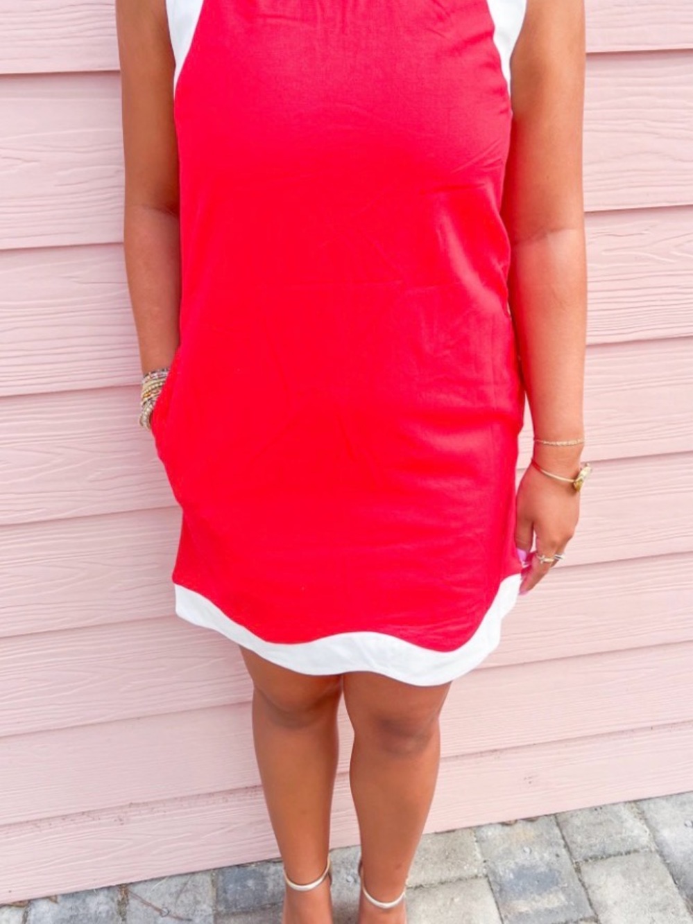 Bleu and Co. “Chloe Wave Hem Mini Dress”